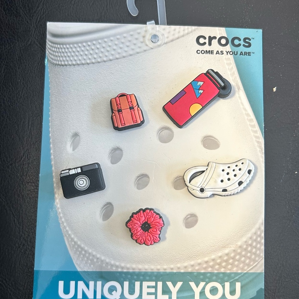 CROCS Jibbitz Charms Pack - White and Blue